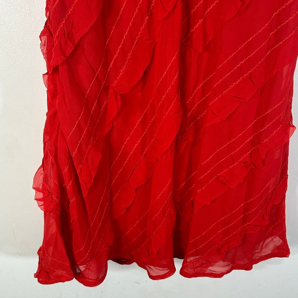 Princess Polly Lars Mini Dress Red Plus Size 18 Cherry - Picture 9 of 11